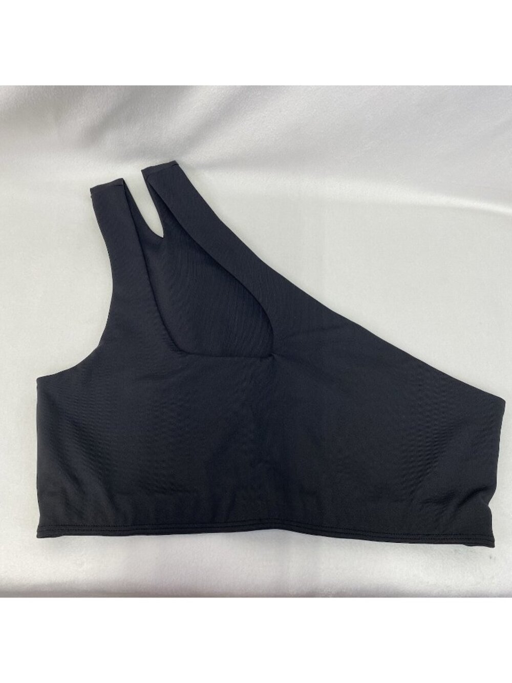 Reformation Simone EcoMove Asymmetrical Cut Out Sports Bra Women Small Black